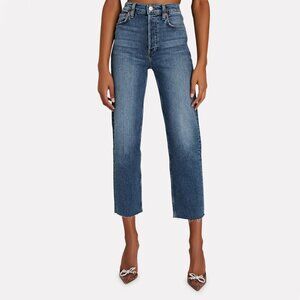 Re/Done Stovepipe Jeans in "Mid-70s", size 25